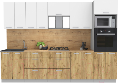 Готовая кухня Интерлиния Мила Лайт 3.0 ВТ - фото