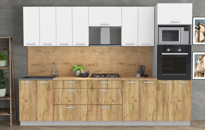 Готовая кухня Интерлиния Мила Лайт 3.0 ВТ