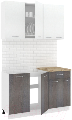 Готовая кухня Кортекс-мебель Корнелия Лира-лайт 1.3м - фото