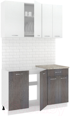 Готовая кухня Кортекс-мебель Корнелия Лира-лайт 1.3м - фото