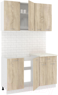Готовая кухня Кортекс-мебель Корнелия Лира-лайт 1.3м - фото