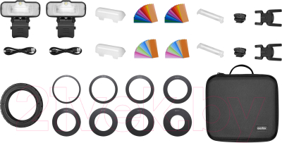 Комплект осветителей студийных Godox MF12-K2 для макросъемки / 28676 - фото