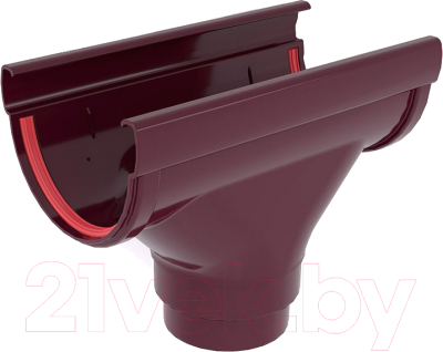 Воронка водосточная Grand Line Дизайн ПВХ 135 RAL 3005 - фото