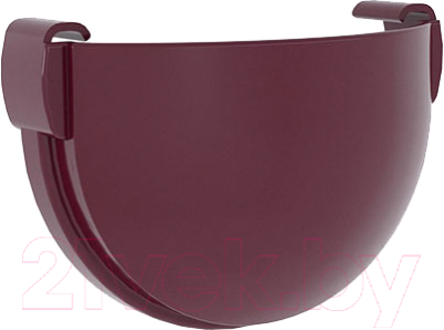 Заглушка желоба Grand Line ПВХ Дизайн 135 RAL 3005 - фото