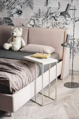 Приставной столик Калифорния мебель Агами (лайт стоун)