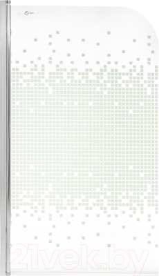 Стеклянная шторка для ванны Saniteco SN-21-Mosaic - фото