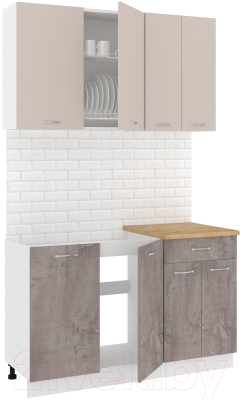 Готовая кухня Кортекс-мебель Корнелия Лира-лайт 1.3м - фото