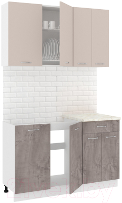 Готовая кухня Кортекс-мебель Корнелия Лира-лайт 1.3м - фото