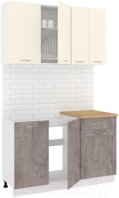 Готовая кухня Кортекс-мебель Корнелия Лира-лайт 1.3м - фото