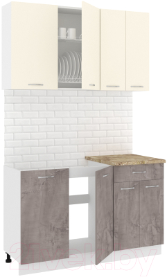 Готовая кухня Кортекс-мебель Корнелия Лира-лайт 1.3м - фото