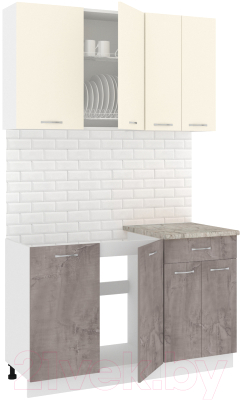 Готовая кухня Кортекс-мебель Корнелия Лира-лайт 1.3м - фото