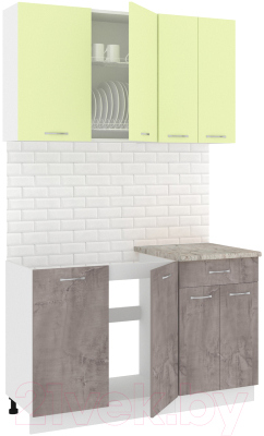 Готовая кухня Кортекс-мебель Корнелия Лира-лайт 1.3м - фото