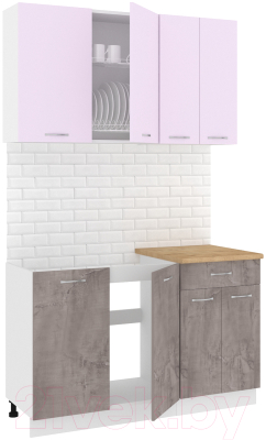 Готовая кухня Кортекс-мебель Корнелия Лира-лайт 1.3м - фото