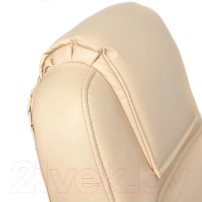 Кресло офисное Tetchair Bergamo хром/кожзам (бежевый)