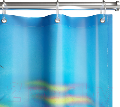 Шторка-занавеска для ванны FORA Веселые дельфины PH78