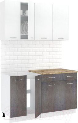 Готовая кухня Кортекс-мебель Корнелия Лира-лайт 1.4м - фото