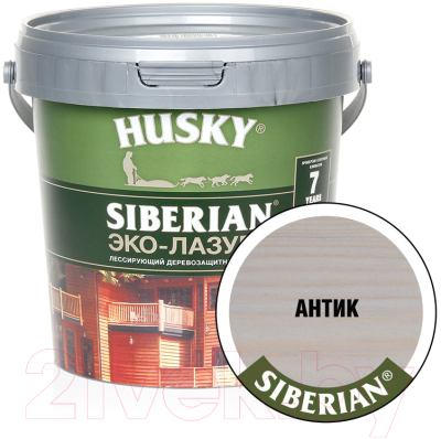 Лазурь для древесины Husky Siberian Эко-Лазурь Полуматовая