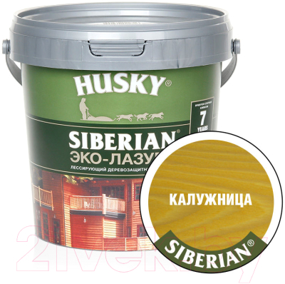 Лазурь для древесины Husky Siberian Эко-Лазурь Полуматовая