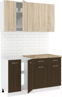 Готовая кухня Кортекс-мебель Корнелия Лира-лайт 1.4м - фото