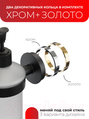 Дозатор для жидкого мыла FORA FOR-LORD041BL