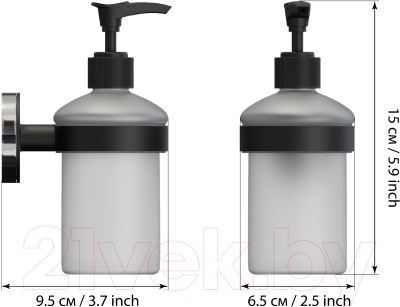 Дозатор для жидкого мыла FORA FOR-LORD041BL