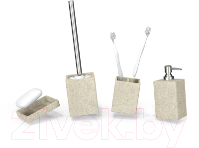 Стакан для зубной щетки и пасты FORA FOR-STN44NAT