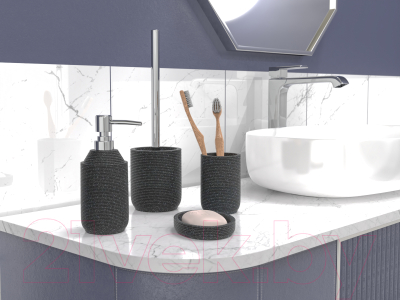 Стакан для зубной щетки и пасты FORA FOR-TWR044BL