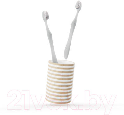 Стакан для зубной щетки и пасты FORA FOR-SPL044NAT