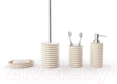 Стакан для зубной щетки и пасты FORA FOR-SPL044NAT