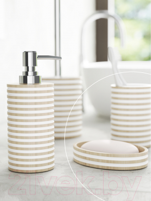 Стакан для зубной щетки и пасты FORA FOR-SPL044NAT