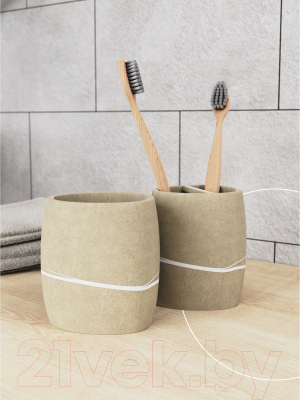 Стакан для зубной щетки и пасты FORA FOR-LN044NAT