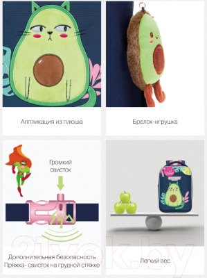 Школьный рюкзак Grizzly Rap-290-5