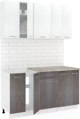Готовая кухня Кортекс-мебель Корнелия Лира-лайт 1.5м - фото