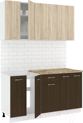 Готовая кухня Кортекс-мебель Корнелия Лира-лайт 1.5м - фото