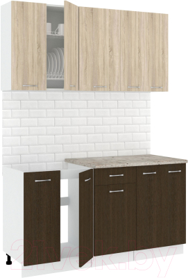 Готовая кухня Кортекс-мебель Корнелия Лира-лайт 1.5м - фото