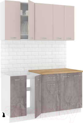 Готовая кухня Кортекс-мебель Корнелия Лира-лайт 1.5м - фото