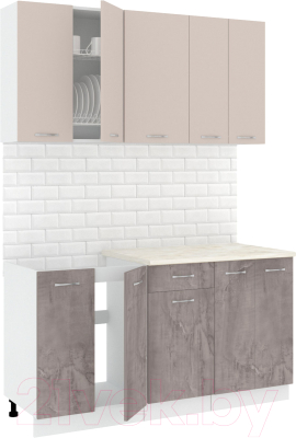 Готовая кухня Кортекс-мебель Корнелия Лира-лайт 1.5м - фото