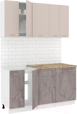 Готовая кухня Кортекс-мебель Корнелия Лира-лайт 1.5м - фото