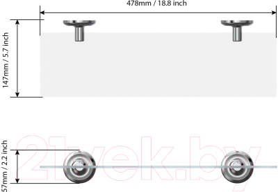 Полка для ванной FORA FOR-DP034
