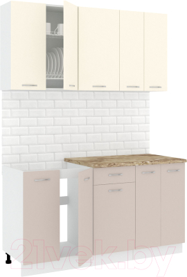 Готовая кухня Кортекс-мебель Корнелия Лира-лайт 1.5м - фото