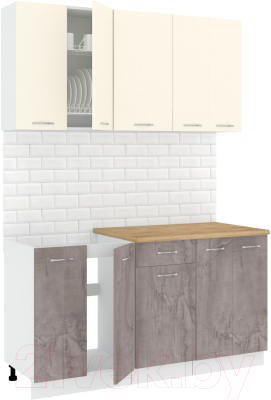Готовая кухня Кортекс-мебель Корнелия Лира-лайт 1.5м - фото