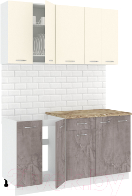Готовая кухня Кортекс-мебель Корнелия Лира-лайт 1.5м - фото