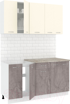 Готовая кухня Кортекс-мебель Корнелия Лира-лайт 1.5м - фото
