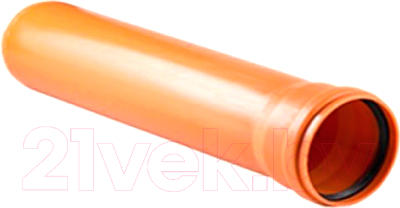 Труба наружной канализации РосТурПласт 110х3000мм SN4 / 11212 - фото