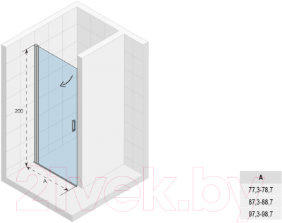 Душевая дверь Riho Novik Z101 80 / G003001120