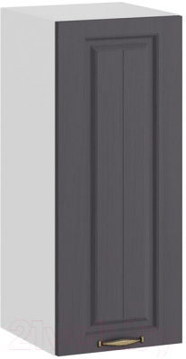 Шкаф навесной для кухни ТриЯ Лина 1В3 (белый/графит) - фото