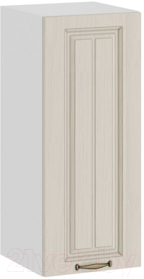 Шкаф навесной для кухни ТриЯ Лина 1В3 (белый/крем) - фото