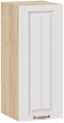 Шкаф навесной для кухни ТриЯ Лина 1В3 (дуб крафт золотой/белый) - фото