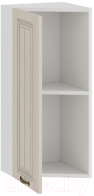 Шкаф навесной для кухни ТриЯ Лина 1В3Т (белый/крем)