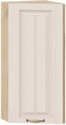 Шкаф навесной для кухни ТриЯ Лина 1В3Т (дуб крафт золотой/крем) - фото